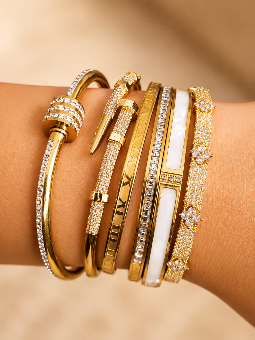 Bracelets Luxe Doré Éclat 6
